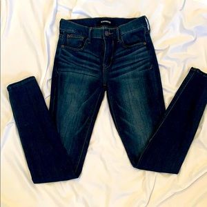 Express legging mid rise stretch jeans